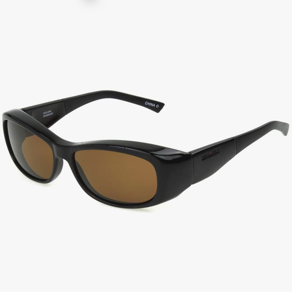 HAVEN Fit Over Sunwear Solana Sunglasses Tort Amber Frame Unisex Adult NEW